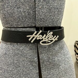 Harley-Davidson Black Belt with Silver Logo